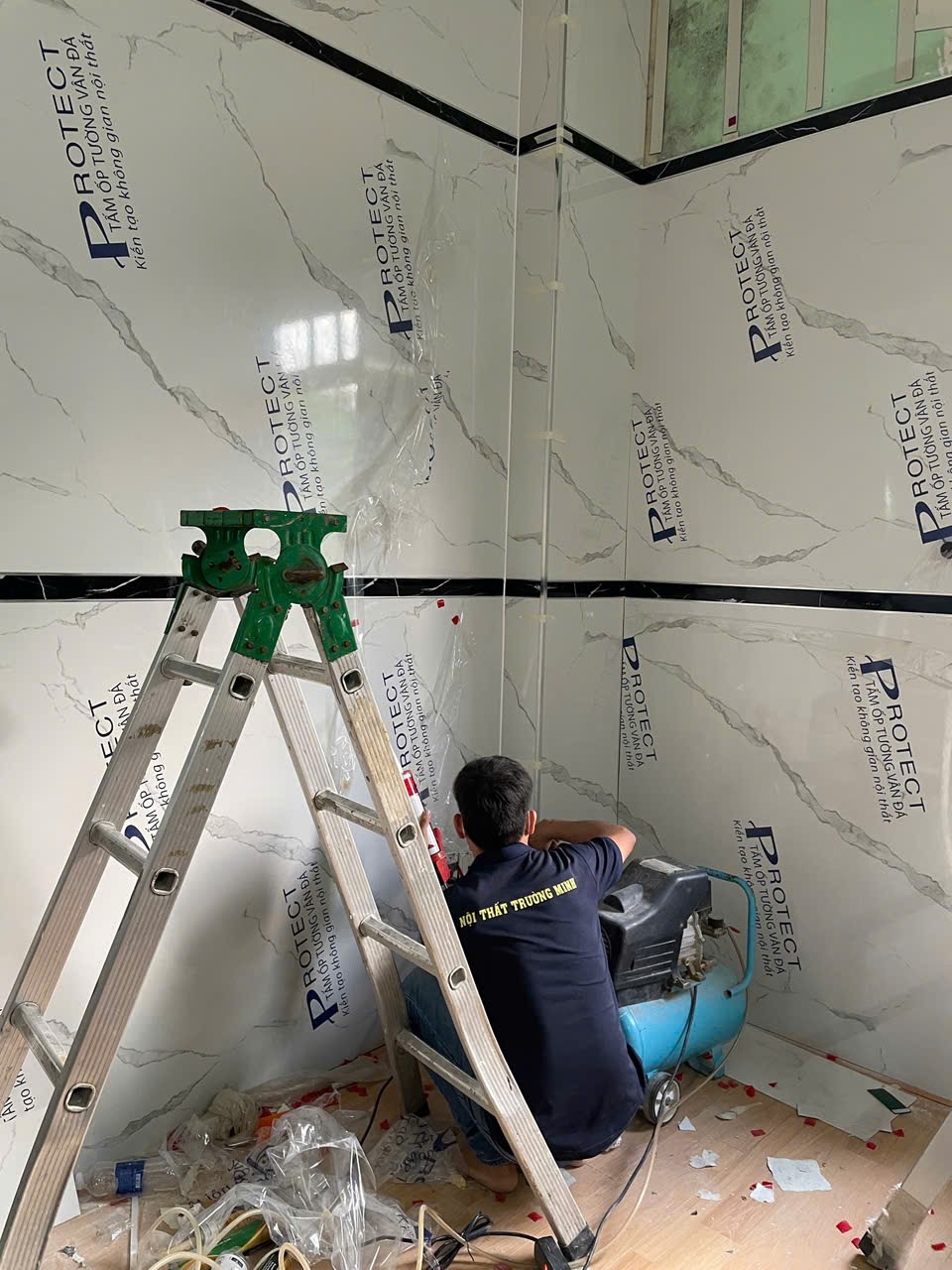 Tan Truong Minh Interior Brings a Luxurious Touch to Hotel Jardin De Neuilly with PVC Marble Panels